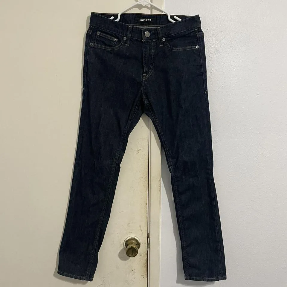Express Men's Navy Jeans