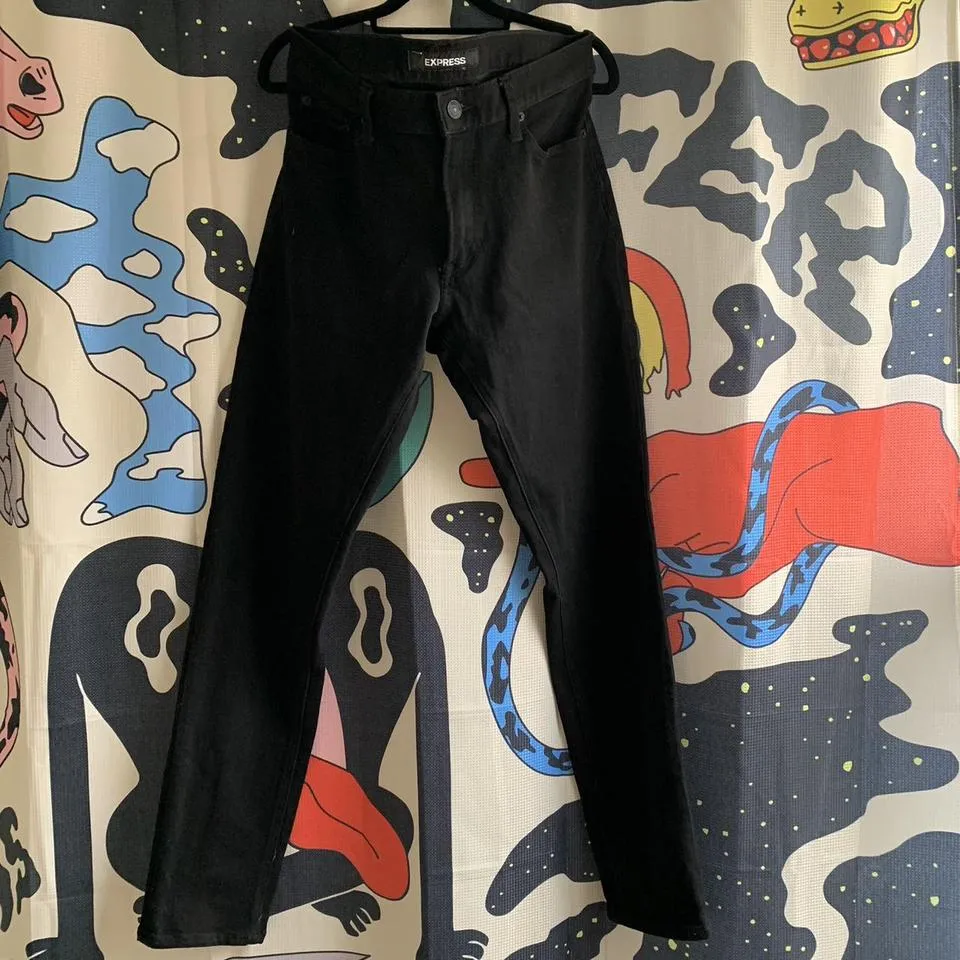 Express Men's Black Jeans