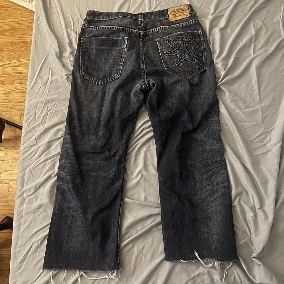 Express Men's Navy and Blue Jeans
