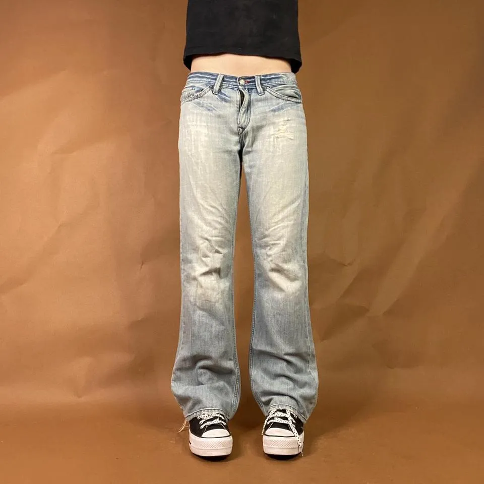 Express Men's Blue and Navy Jeans