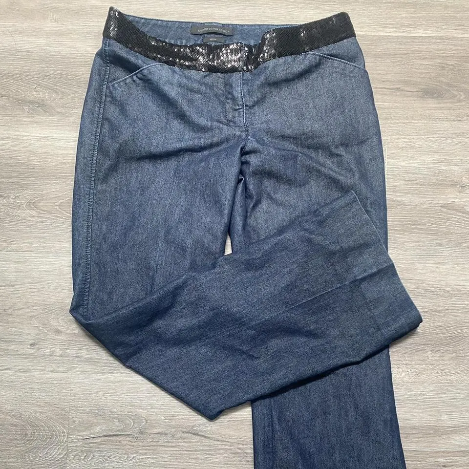 Express Men's Black and Blue Jeans