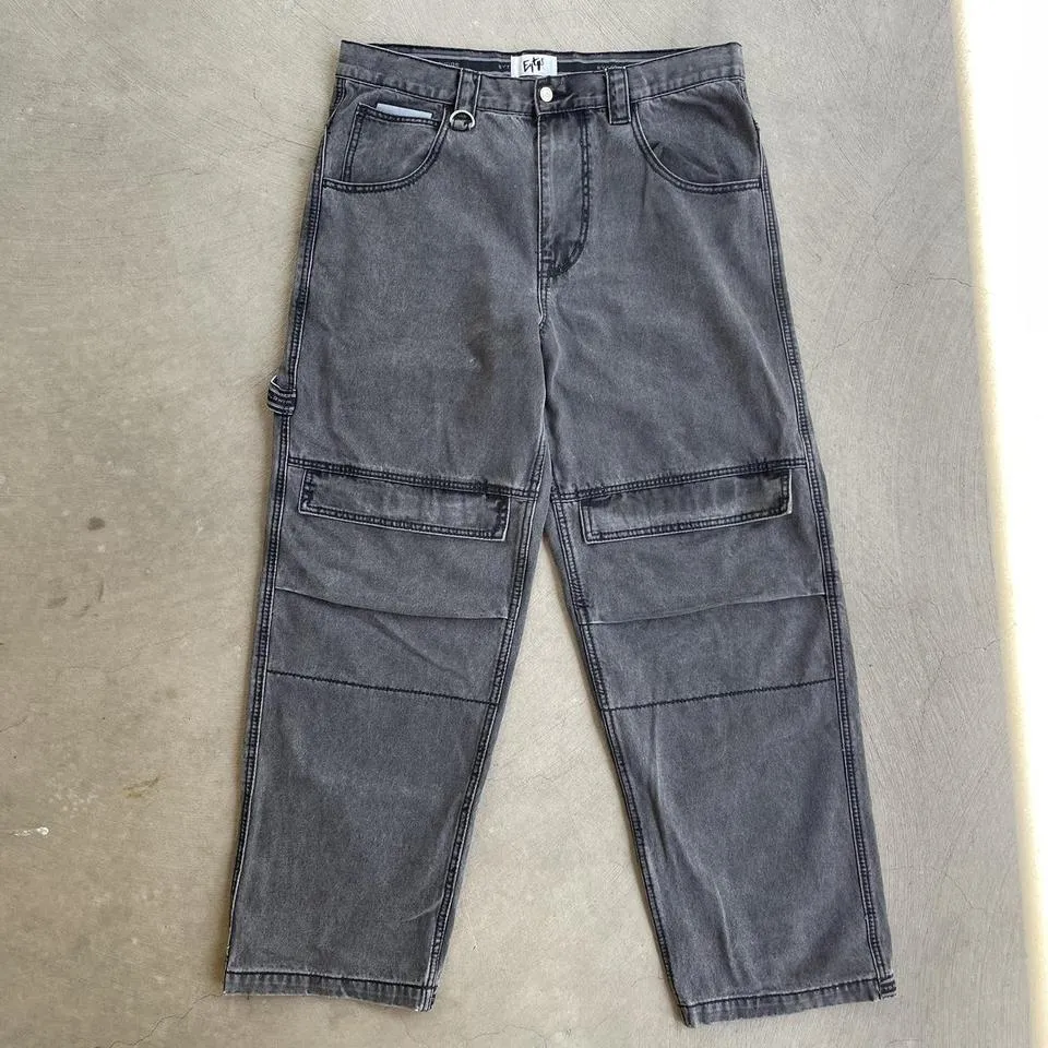 Eytys Men's Black and Grey Jeans