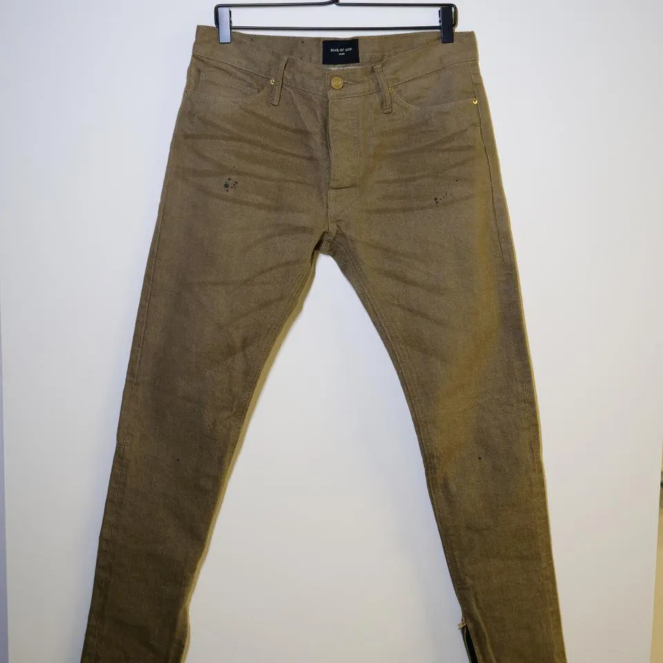 Fear of God Men's Green Jeans