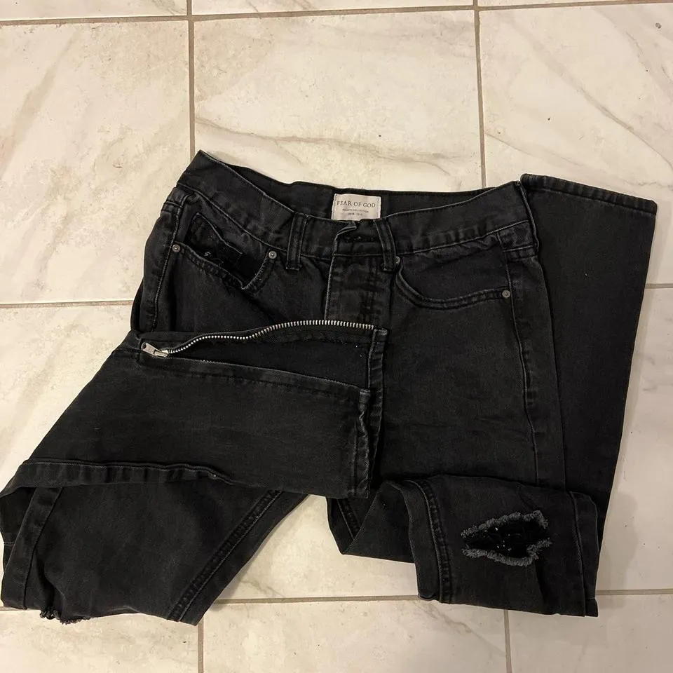 Fear of God Men's Black Jeans