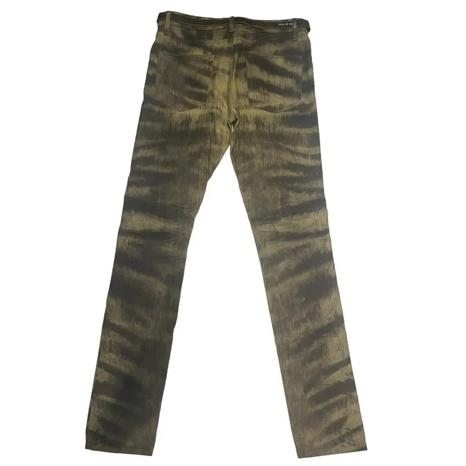 Fear of God Men's Brown and Cream Jeans