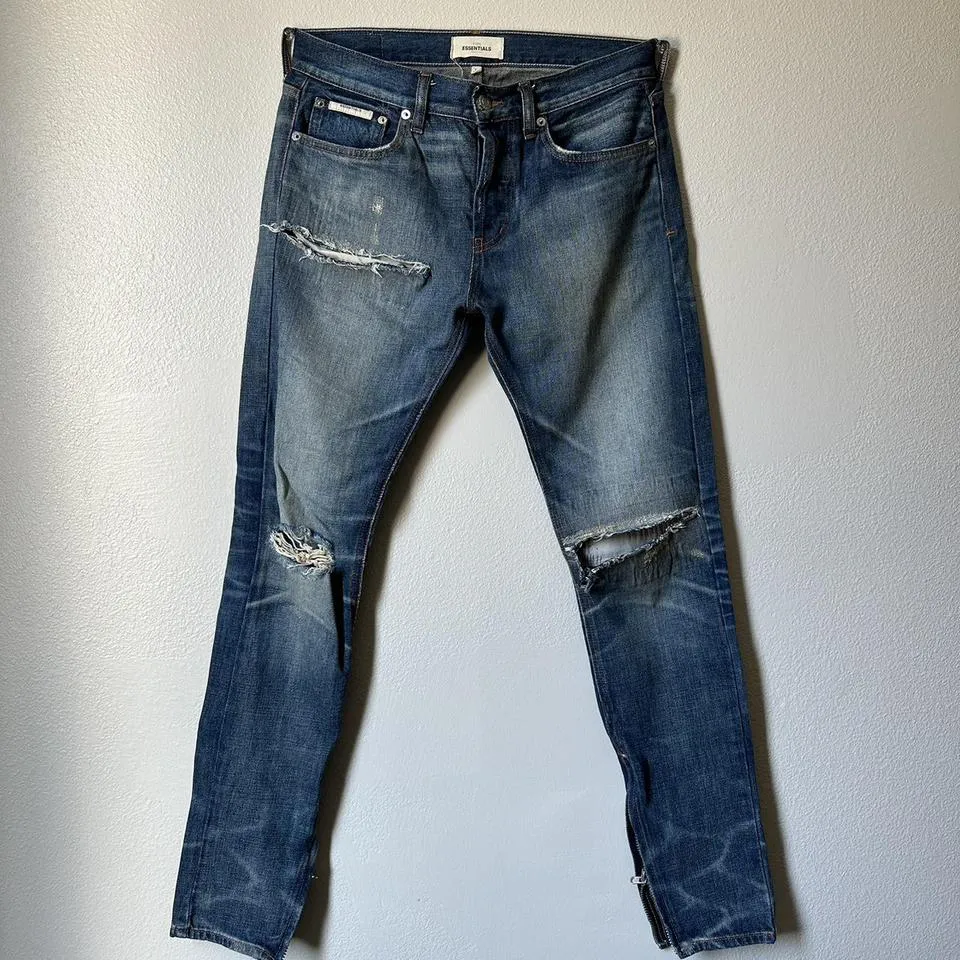 Fear of God Men's Navy Jeans