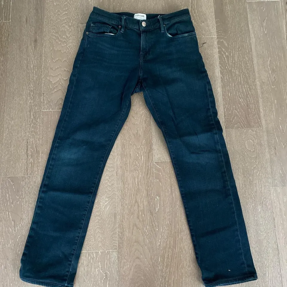 Frame Men's Blue and Navy Jeans
