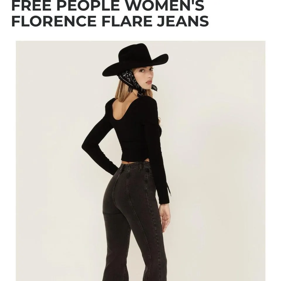 Free People Men's Black Jeans