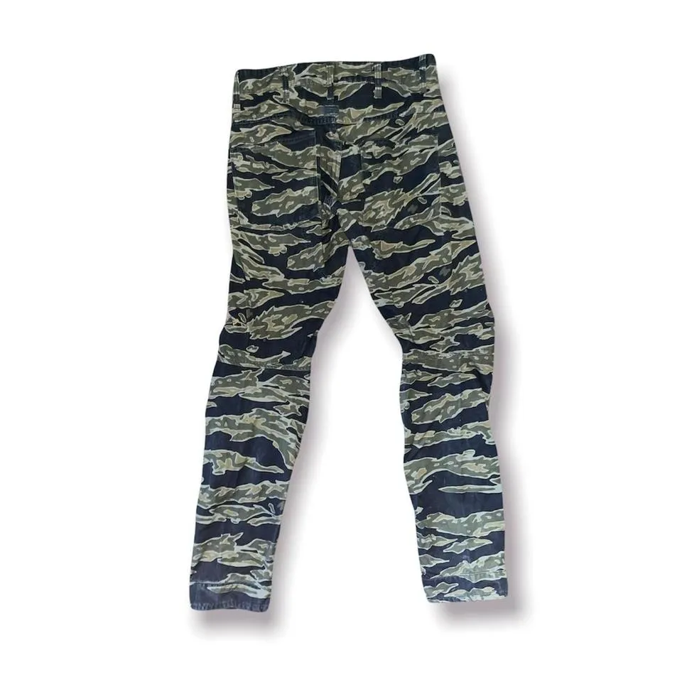 G-Star Men's Brown and Green Jeans