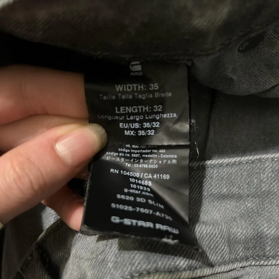G-Star Men's Grey Jeans