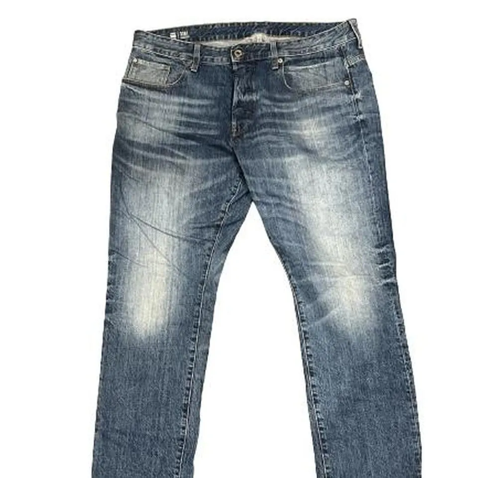 G-Star Men's Blue and Navy Jeans
