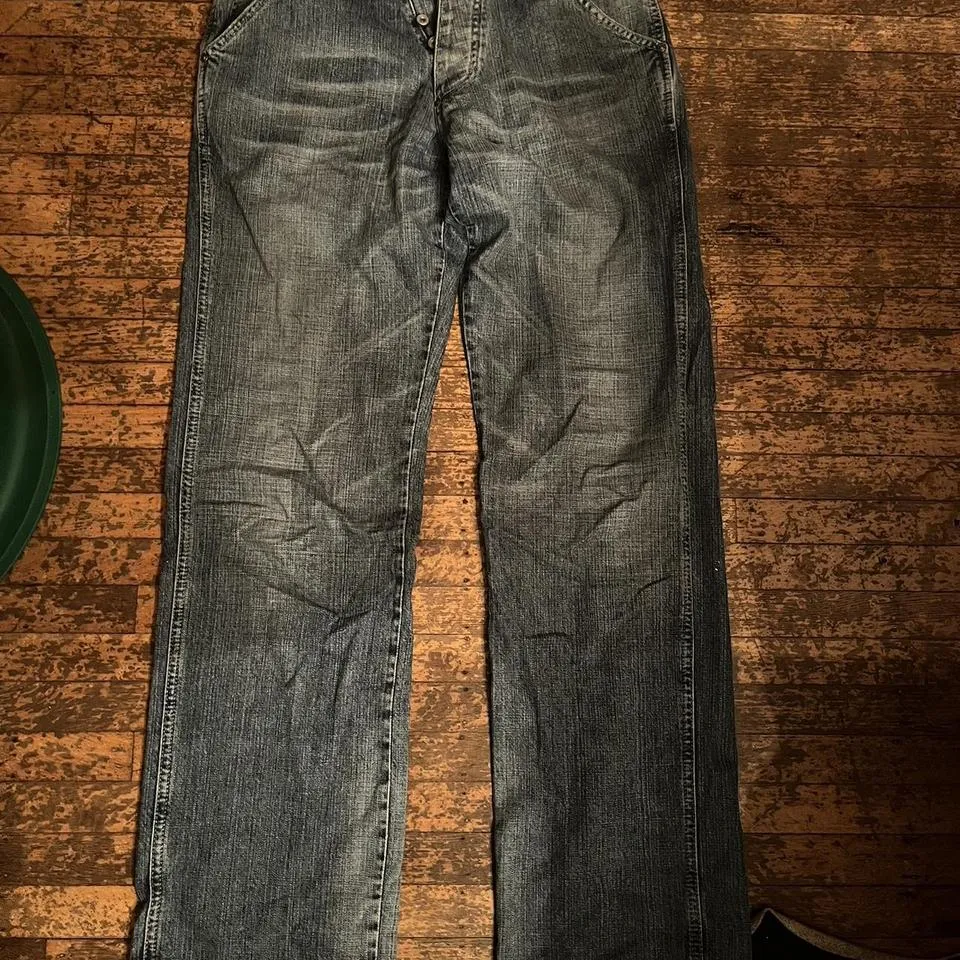 G-Star Men's Blue and Navy Jeans