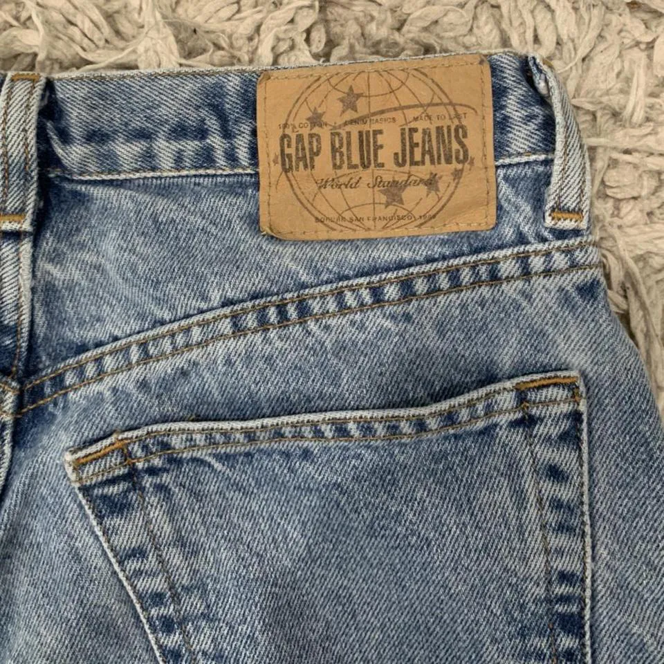 Gap Men's Blue and Navy Jeans