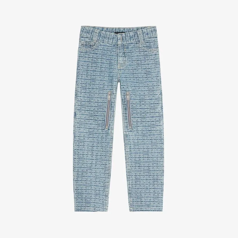 Givenchy Men's Blue and White Jeans