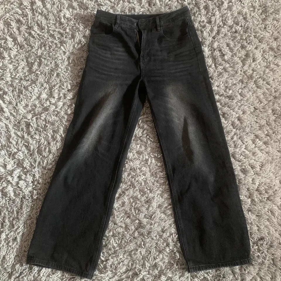 Givenchy Men's Black and Grey Jeans