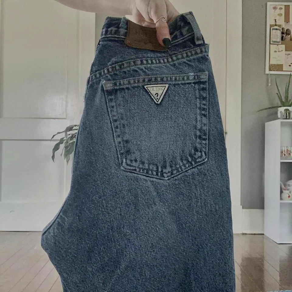 Guess Men's Navy and Blue Jeans