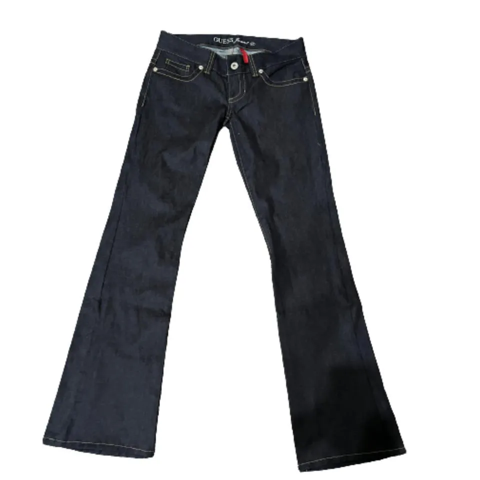 Guess Men's Navy and Black Jeans