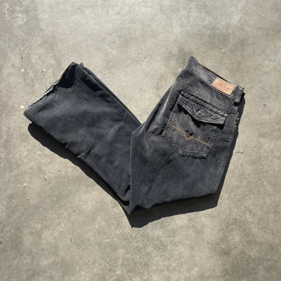 Guess Men's Black and Grey Jeans