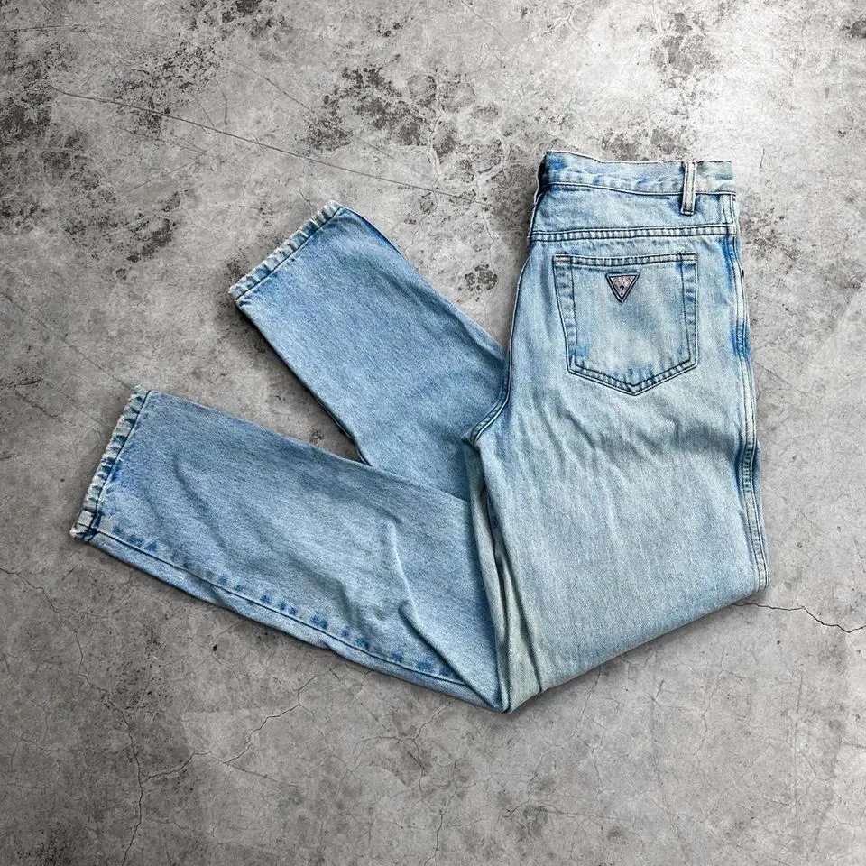 Guess Men's Blue and Navy Jeans