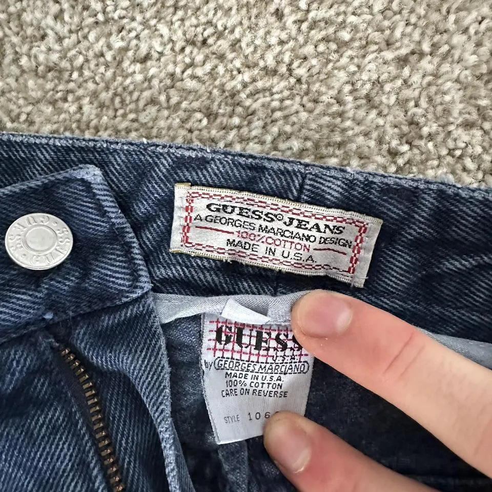 Guess Men's Blue and Navy Jeans