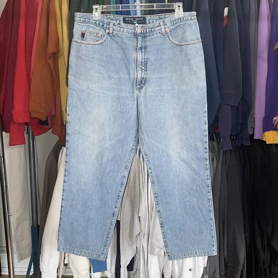 Guess Men's Navy and Blue Jeans