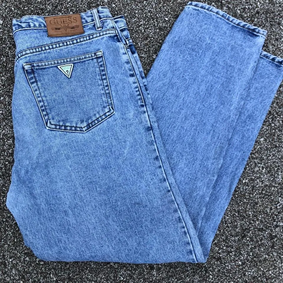 Guess Men's Blue and Navy Jeans
