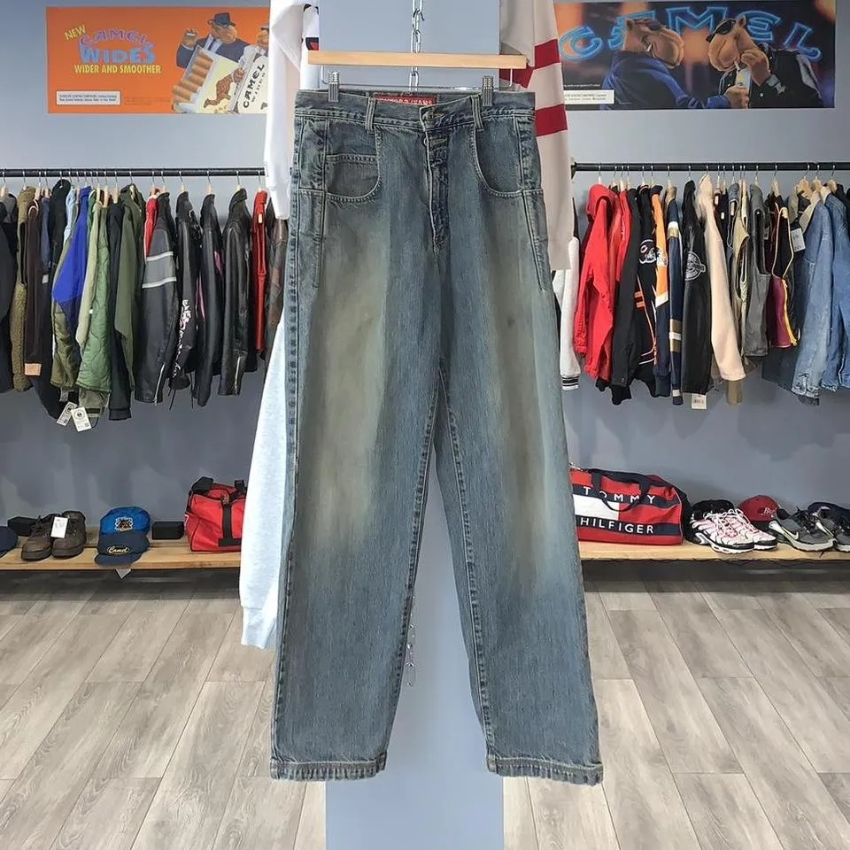 Guess Men's Navy and Blue Jeans