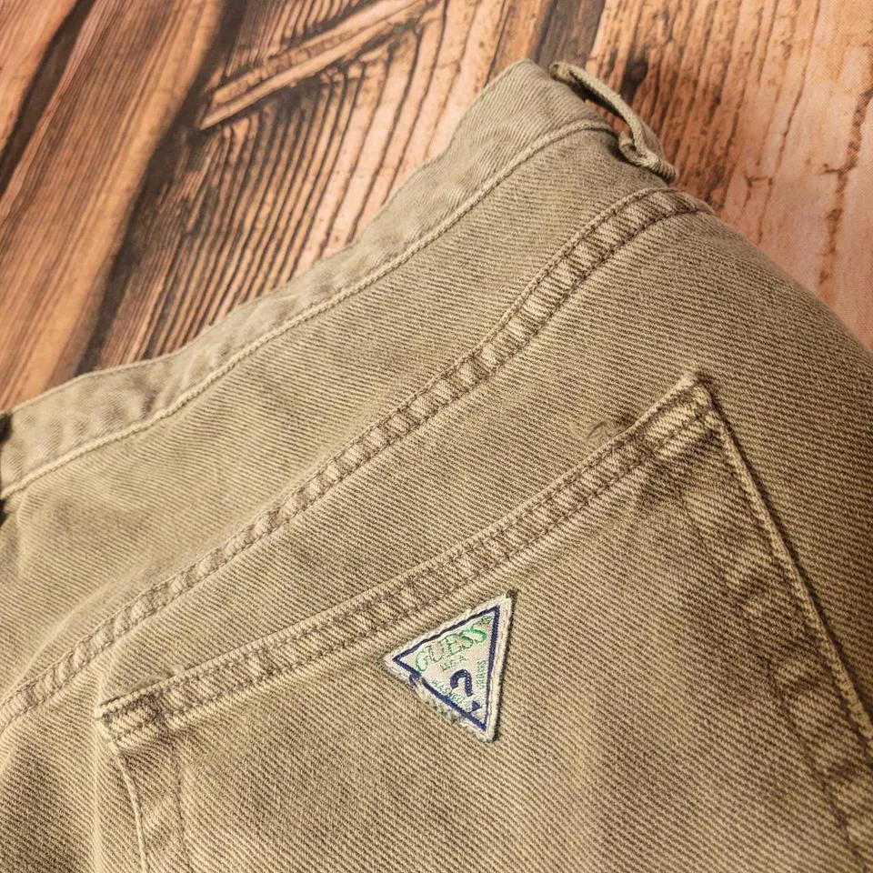 Guess Men's Khaki and Grey Jeans