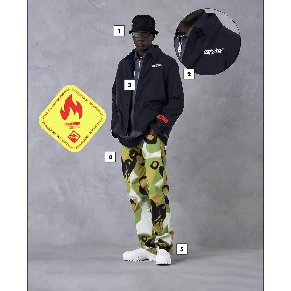 Heron Preston Men's Green Jeans