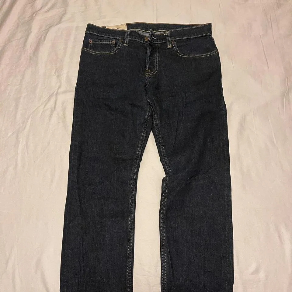 Hollister Co. Men's Blue and Navy Jeans
