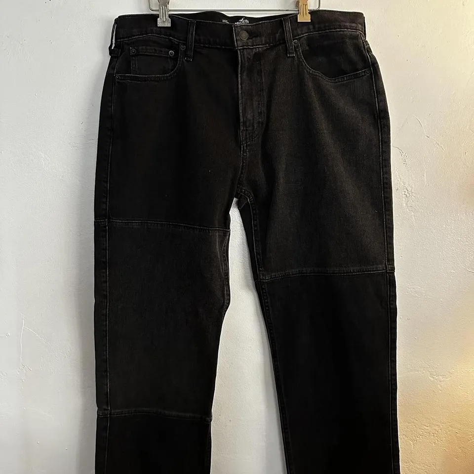 Hollister Co. Men's Black and Grey Jeans
