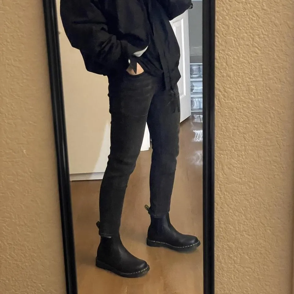 Hollister Co. Men's Grey and Black Jeans