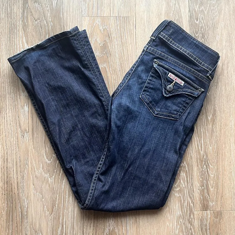 Hudson Men's Navy and Blue Jeans