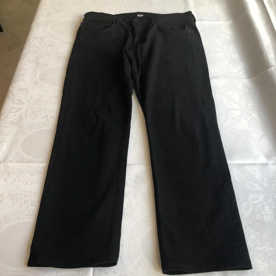 Hudson Men's Black and Grey Jeans