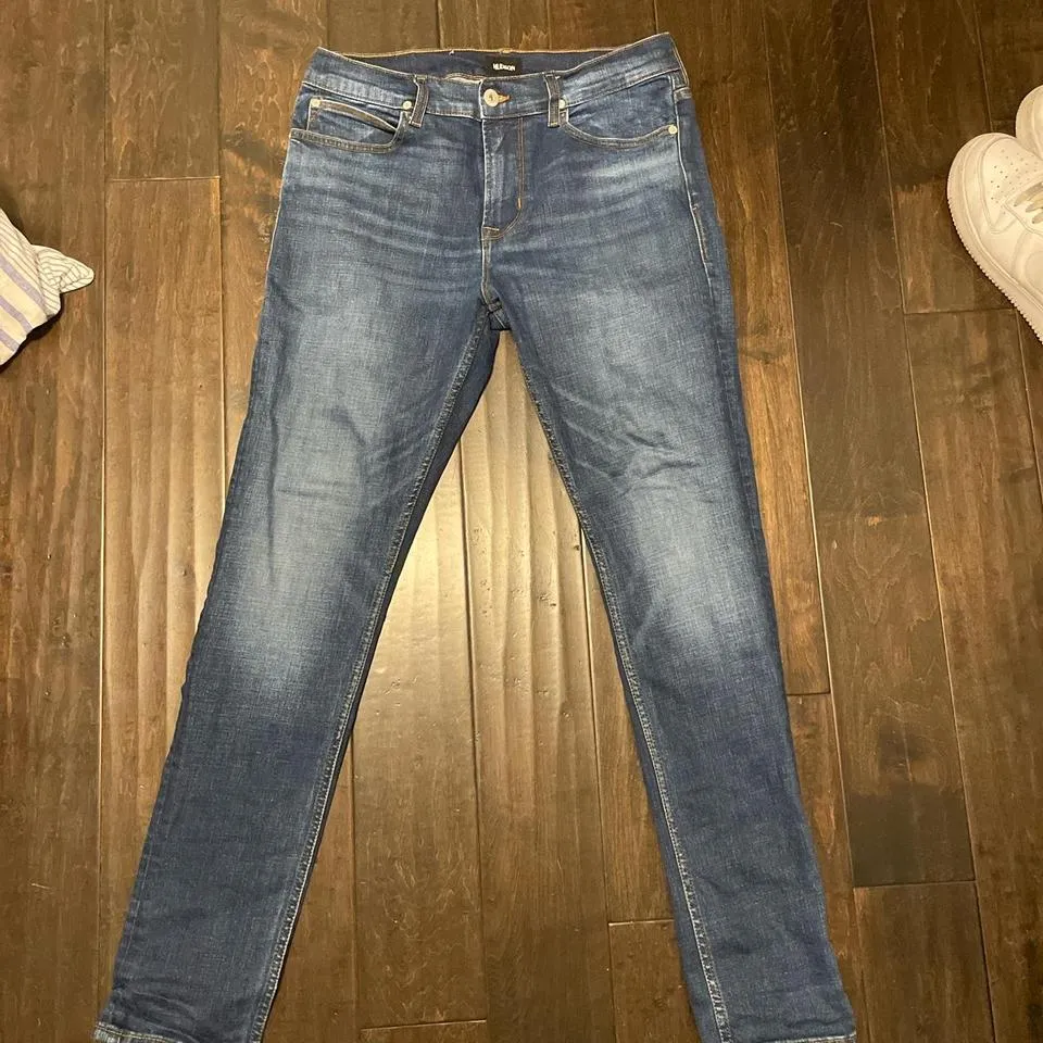 Hudson Men's Navy and Blue Jeans