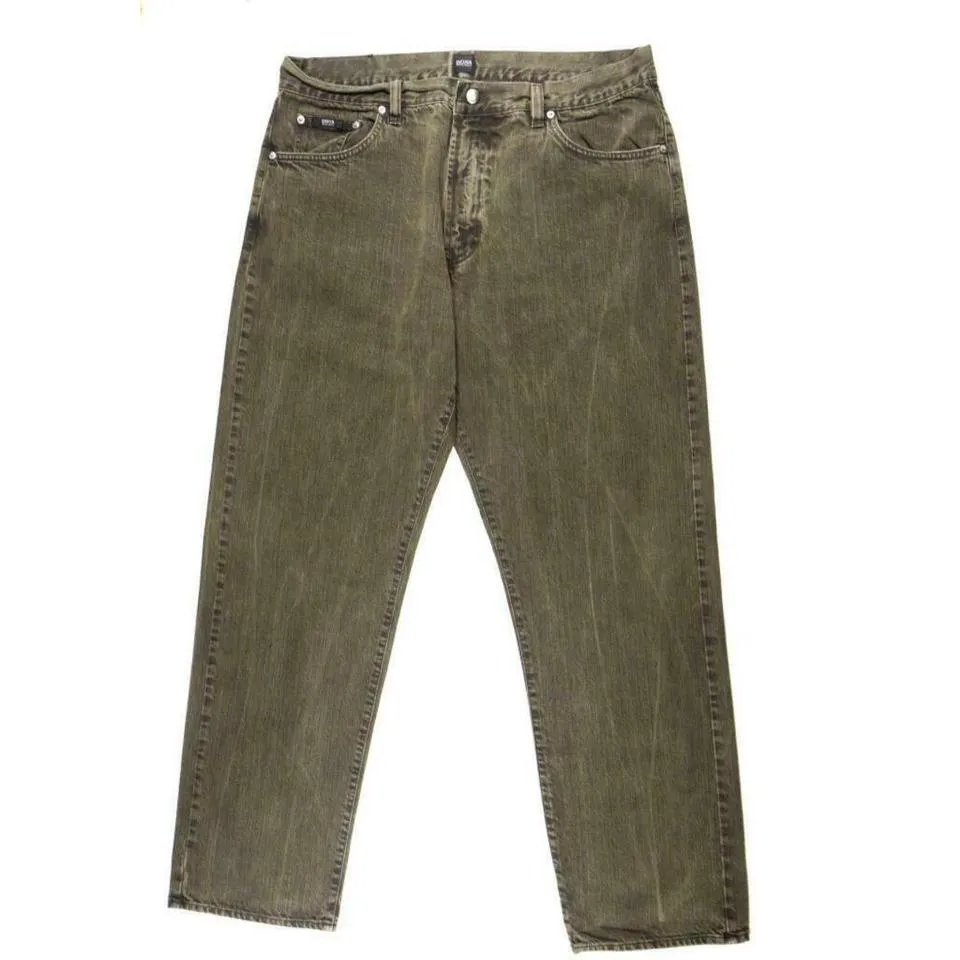 Hugo Boss Men's Brown and Grey Jeans