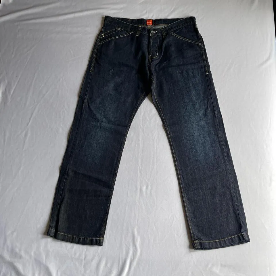 Hugo Boss Men's Navy and Blue Jeans