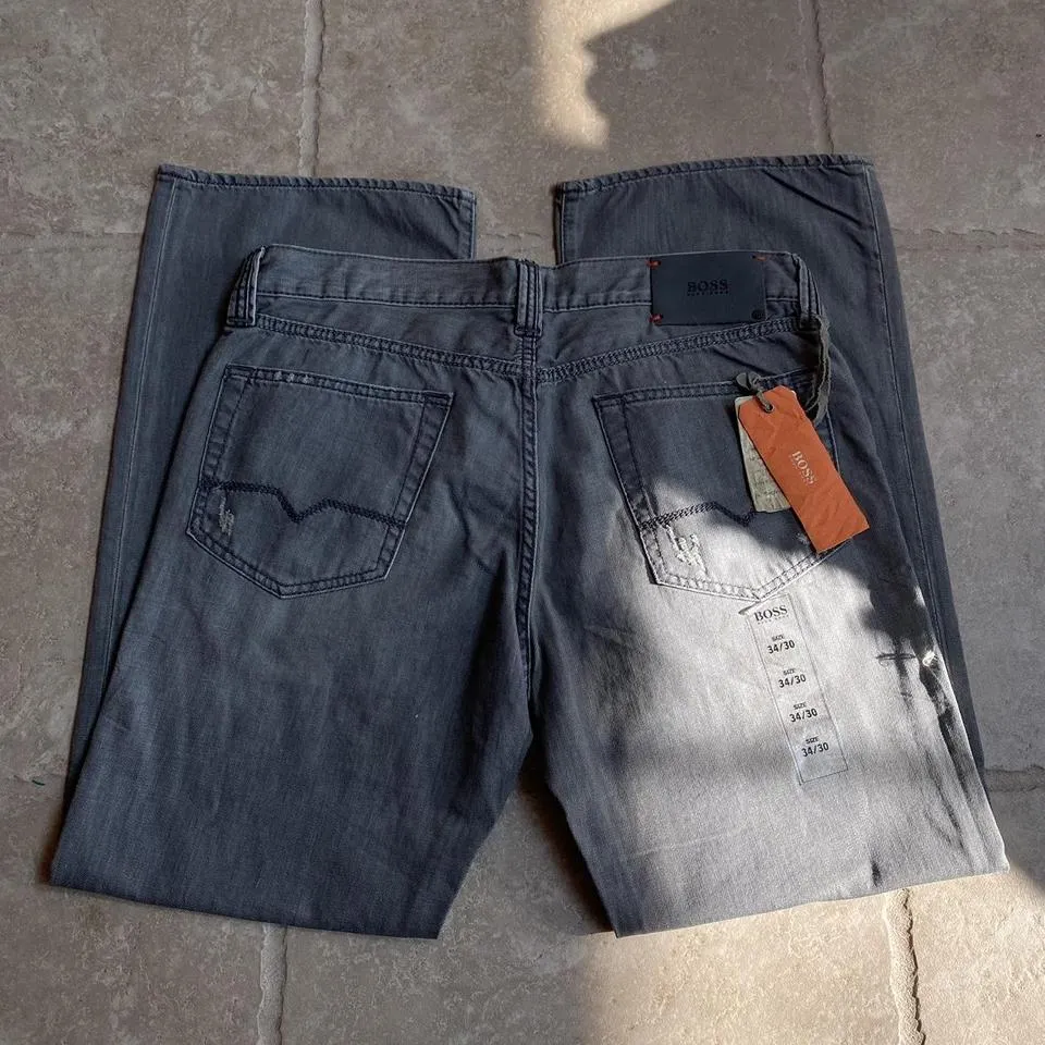 Hugo Boss Men's Grey Jeans