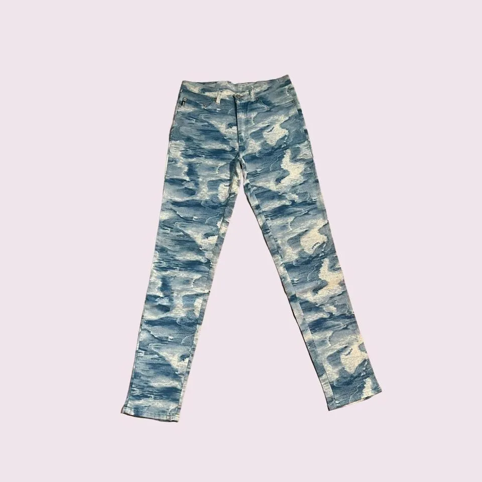 Iceberg  Men's Blue and White Jeans