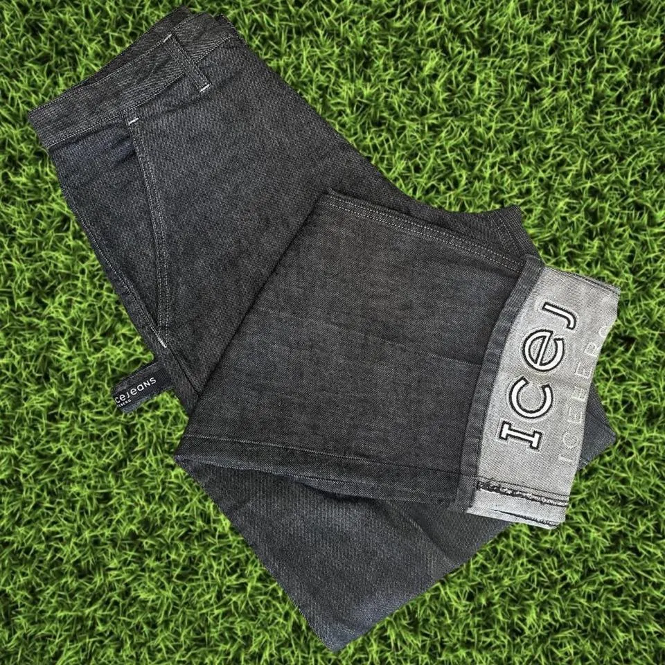 Iceberg  Men's Navy and Silver Jeans