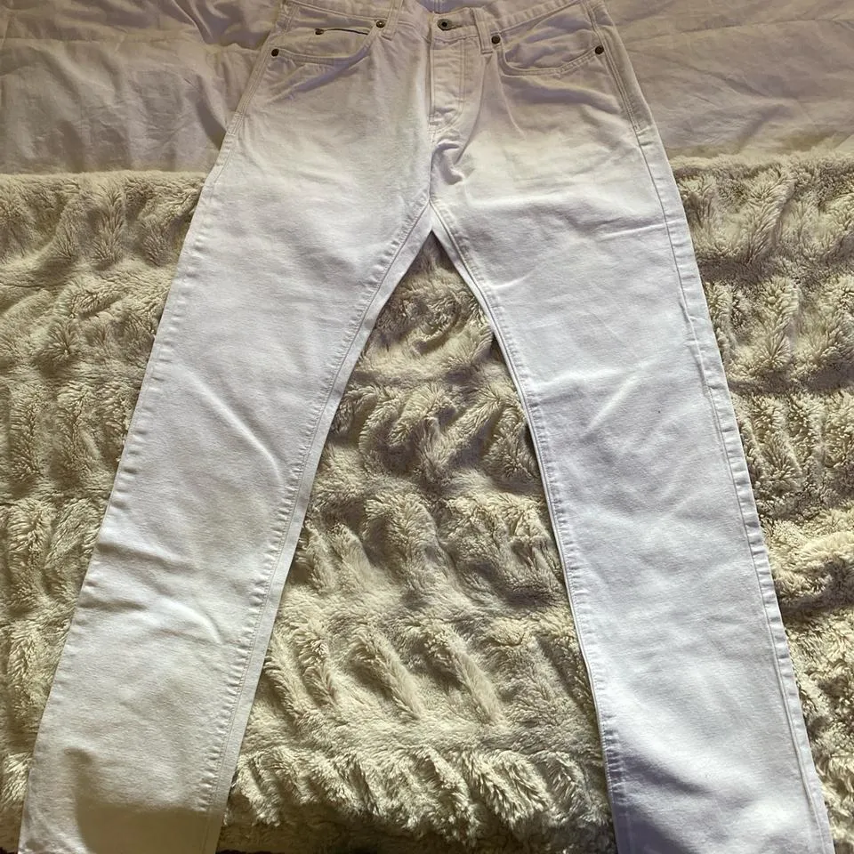 J.Crew Men's White Jeans