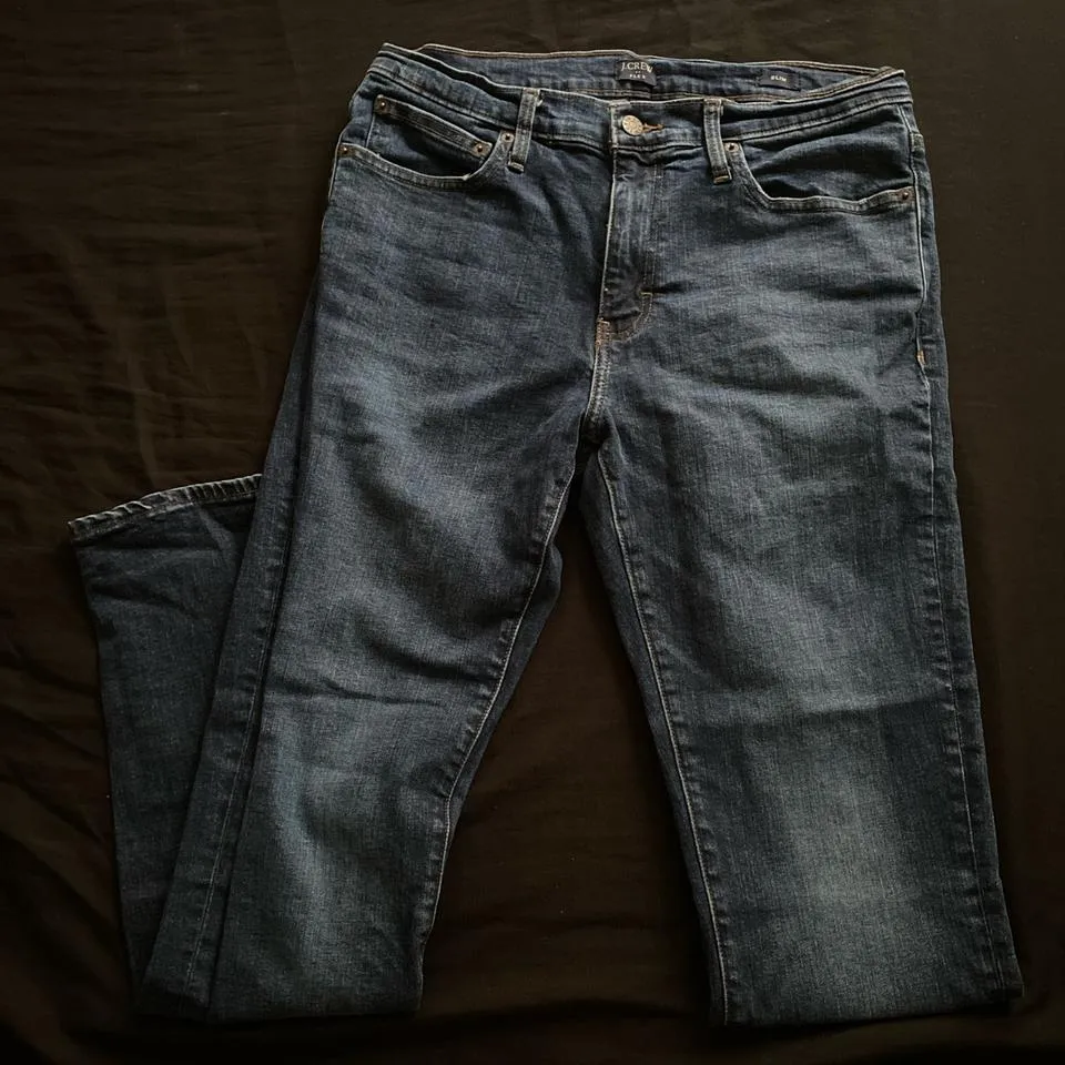 J.Crew Men's Blue and Navy Jeans