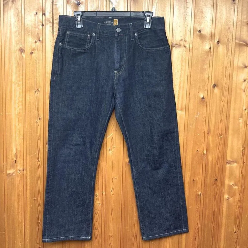 J.Crew Men's Blue and Tan Jeans