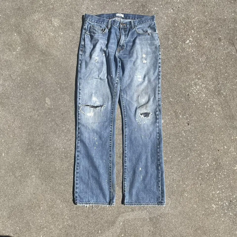 J.Crew Men's Blue and Navy Jeans