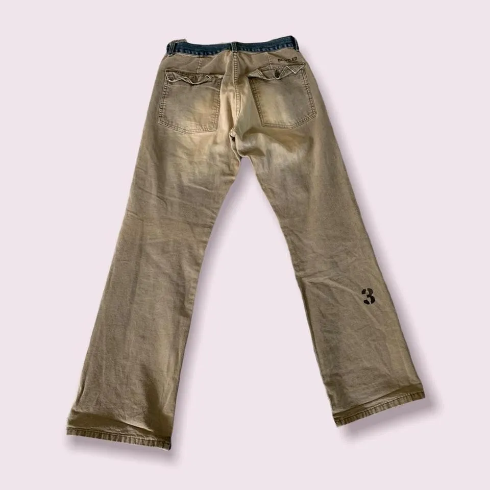 Jack & Jones Men's Tan and Blue Jeans