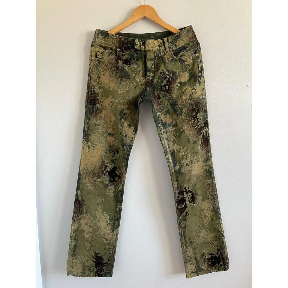 Jean-Paul Gaultier Men's Green and Khaki Jeans