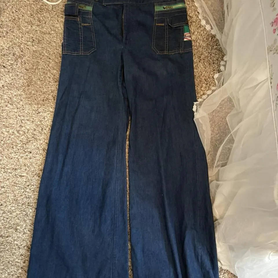JNCO Men's Blue and Green Jeans