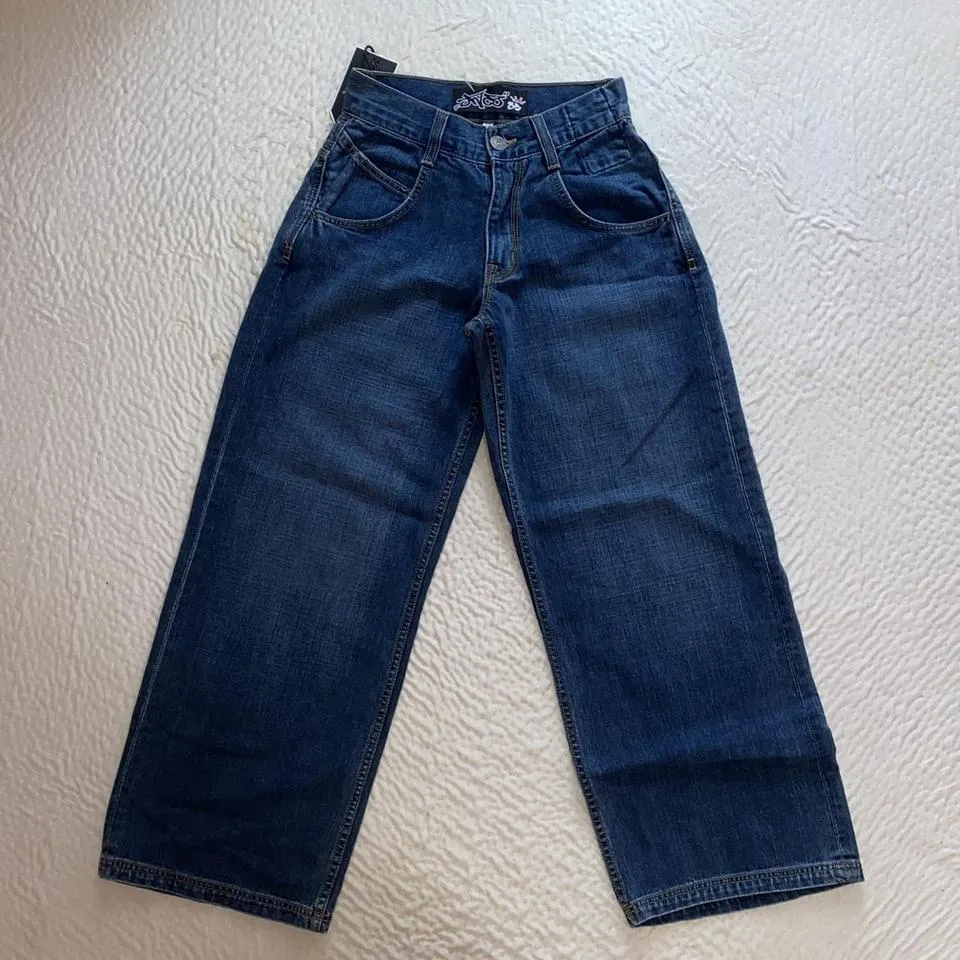 JNCO Men's Navy and Blue Jeans