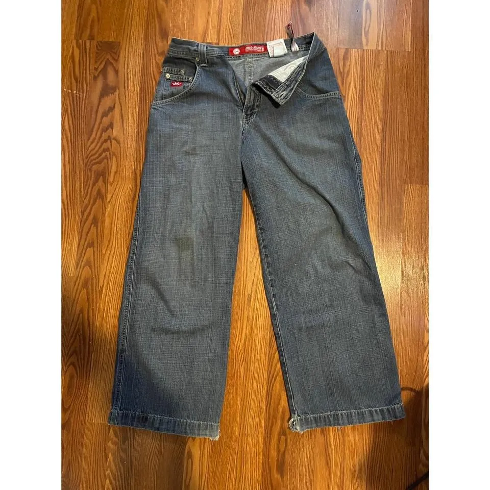 JNCO Men's Blue and Red Jeans