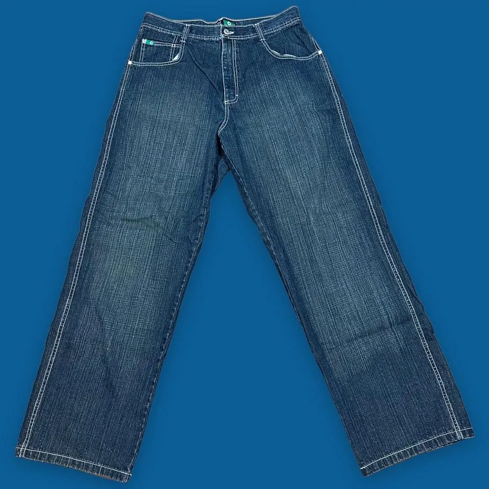 JNCO Men's Navy and Blue Jeans